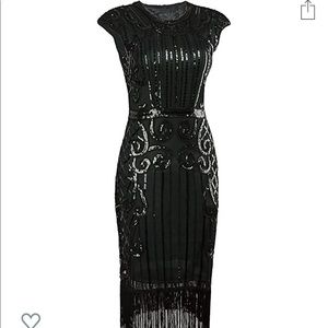 1920’s Sequined Vintage-Style Flapper Dress